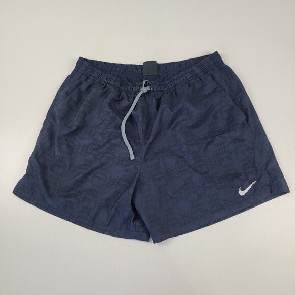 Nike Men’s 2XL Navy Blue Swim Trunks Lined Beach Athletic Shorts - Picture 1 of 10